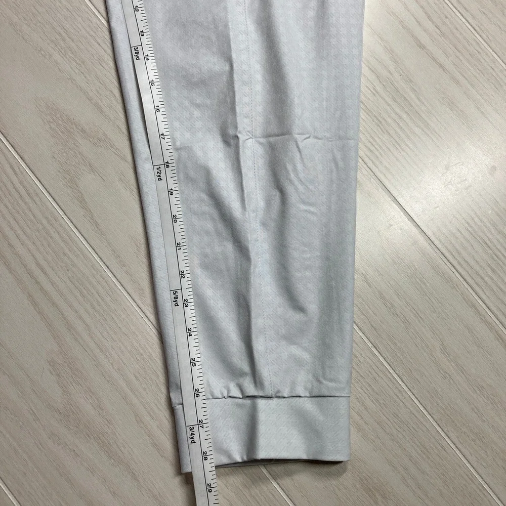 Nike Women's Dri-Fit UV‎ Victory Gingham Golf Joggers Photon Dust Size XL 36x26